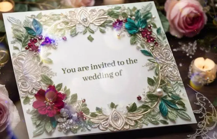 Luxurious 3D Wedding Invitation Slideshow